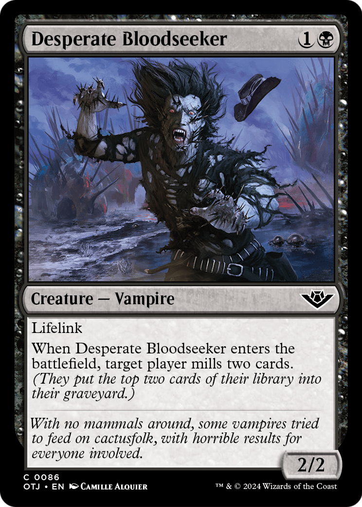 Desperate Bloodseeker [Outlaws of Thunder Junction] Foil