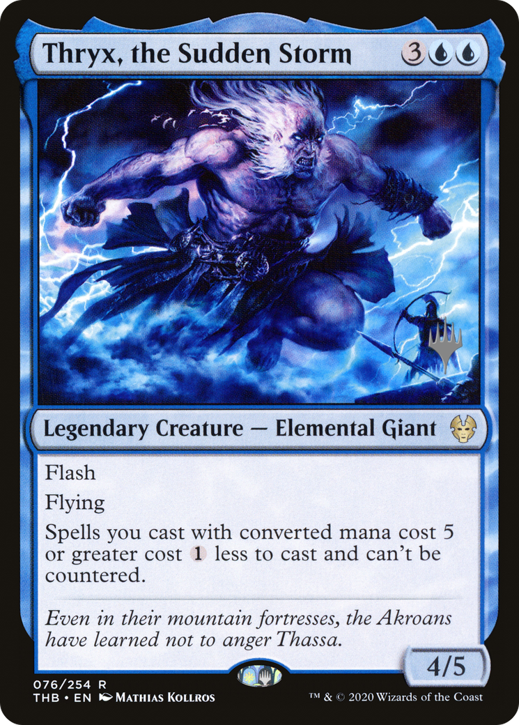 Thryx, the Sudden Storm (Promo Pack) [Theros Beyond Death Promos] Foil