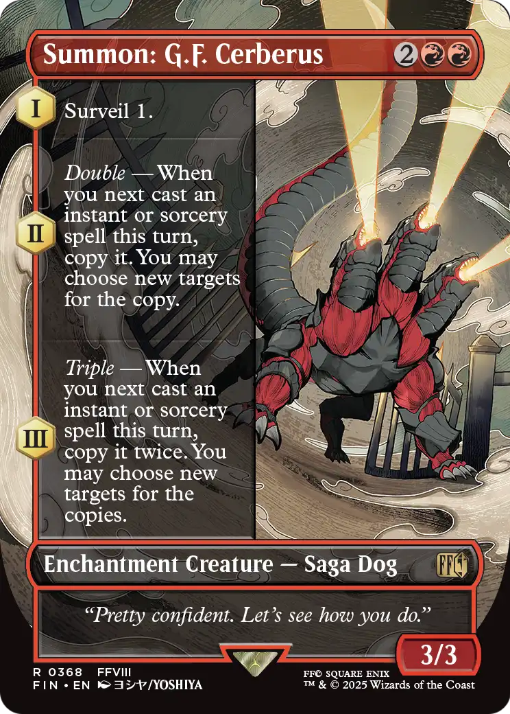 Summon: G.F. Cerberus (Borderless) (368) [FINAL FANTASY]  Foil