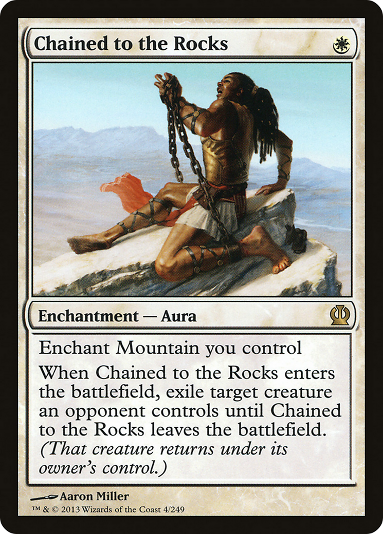 Chained to the Rocks [Theros] Foil