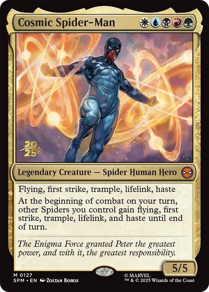 Cosmic Spider Man 127s/73 (Prerelease Cards)  - Foil