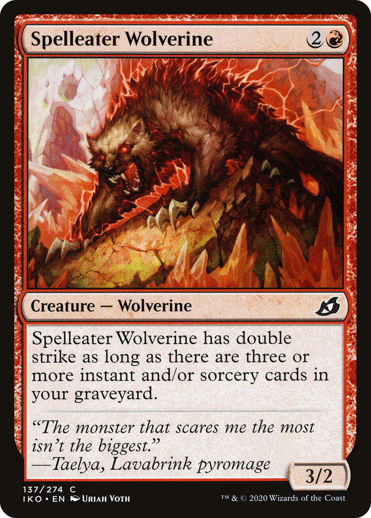 Spelleater Wolverine [Ikoria: Lair of Behemoths] Foil