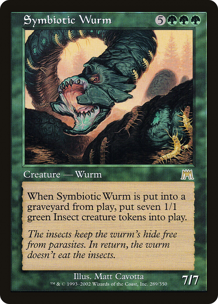 Symbiotic Wurm [Onslaught] Foil