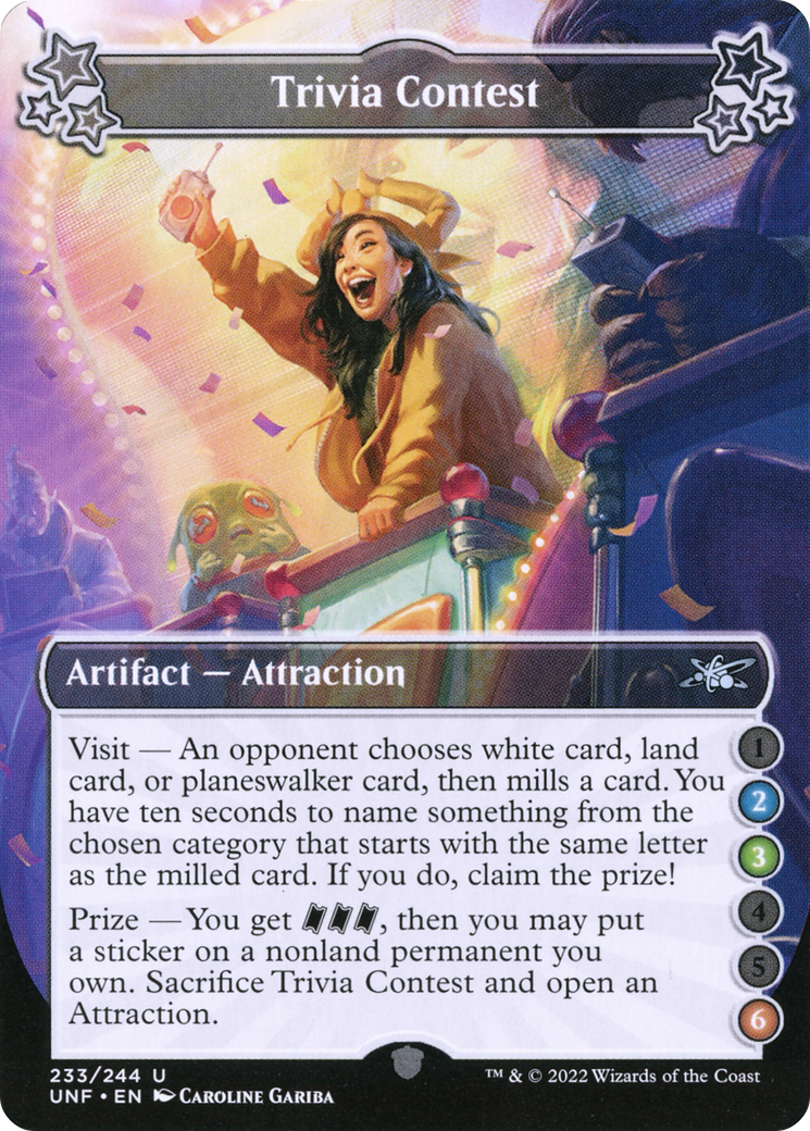 Trivia Contest (2-3-6) [Unfinity] Foil
