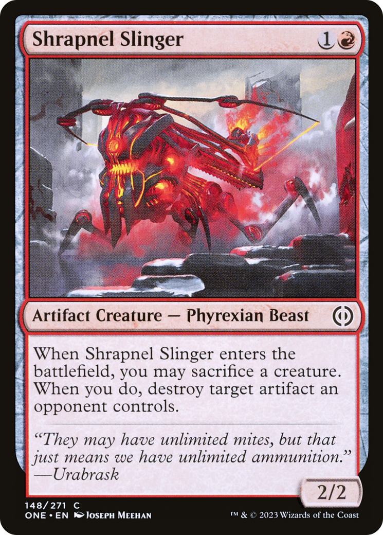 Shrapnel Slinger [Phyrexia: All Will Be One] Foil