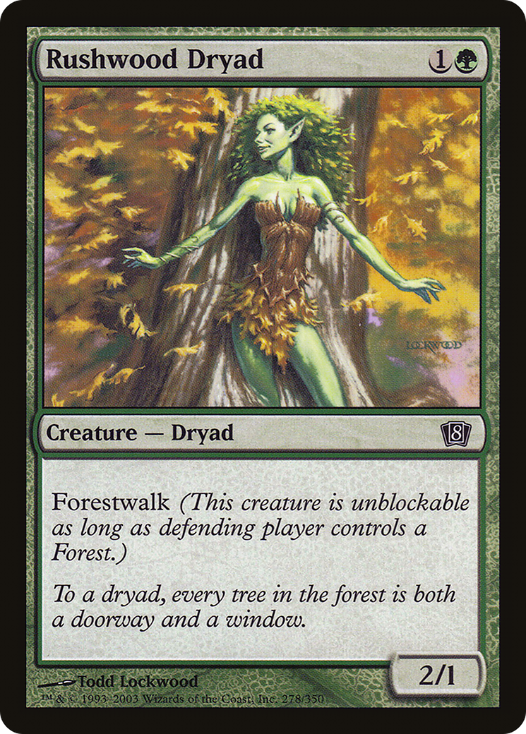 Rushwood Dryad [Eighth Edition] Foil