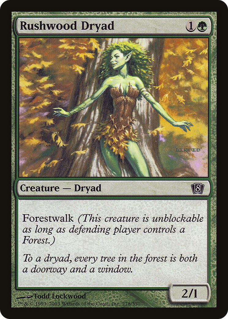 Rushwood Dryad [Eighth Edition] Foil