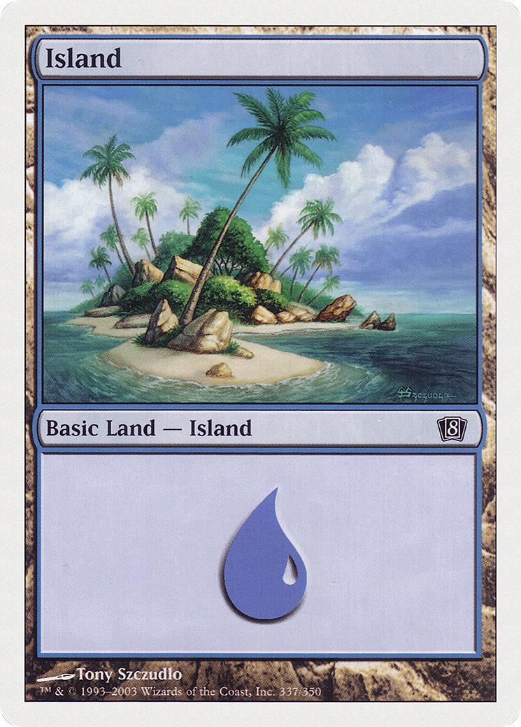 Island (337) [Eighth Edition] Foil