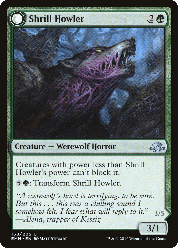 Shrill Howler // Howling Chorus [Eldritch Moon] Foil