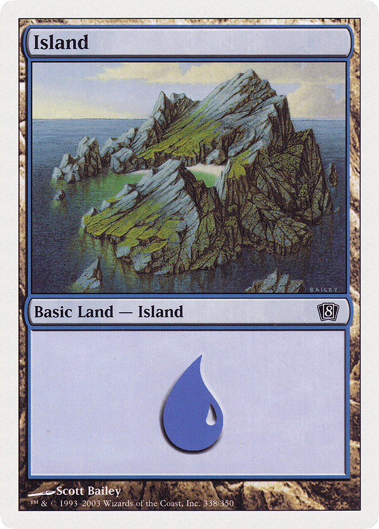 Island (338) [Eighth Edition] Foil