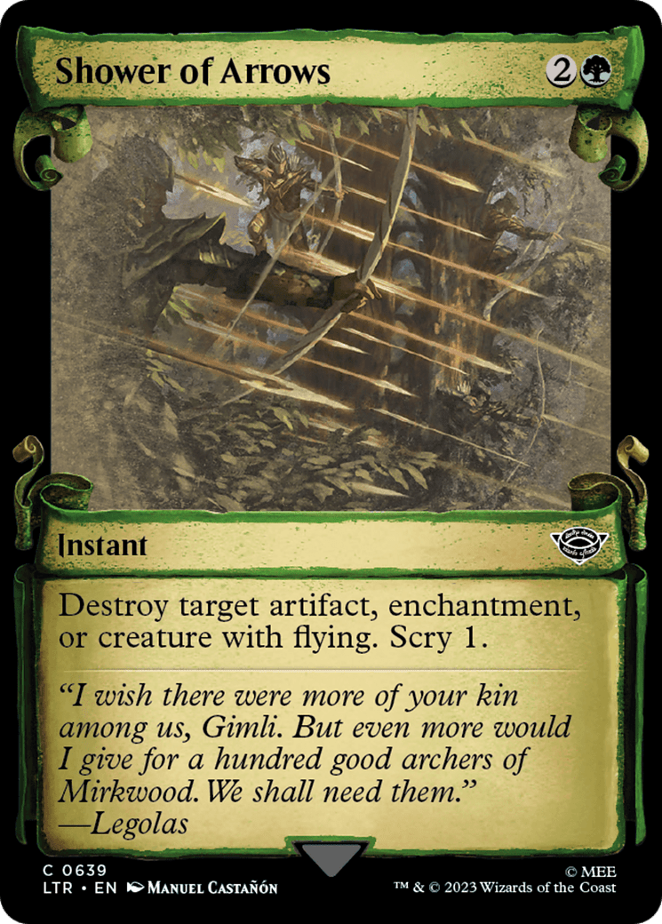 Shower of Arrows [The Lord of the Rings: Tales of Middle-Earth Showcase Scrolls] Foil