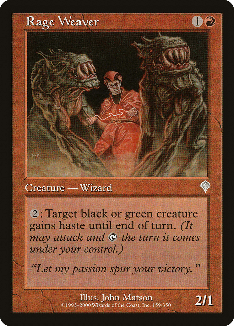 Rage Weaver [Invasion] Foil