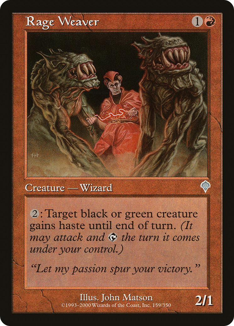 Rage Weaver [Invasion] Foil