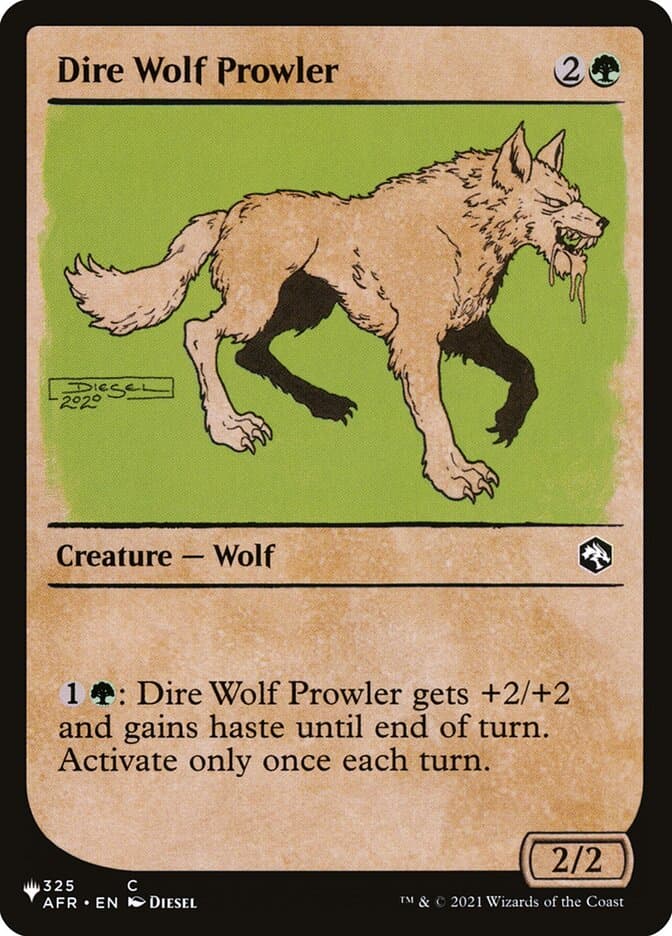 Dire Wolf Prowler |  (AFR-325) [The List]