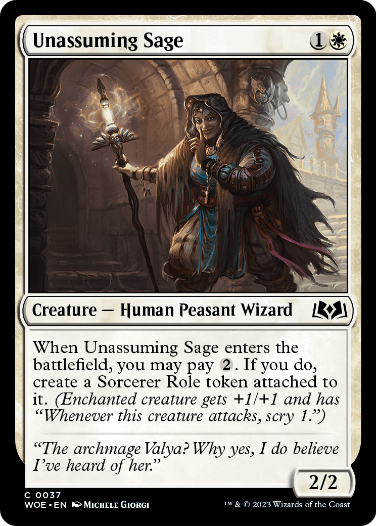 Unassuming Sage [Wilds of Eldraine] Foil