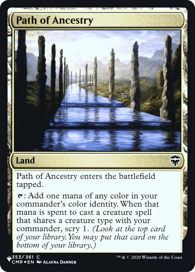 Path of Ancestry |  Foil (CMR-353) [The List]