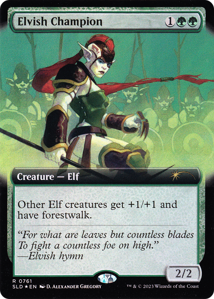 Elvish Champion (Extended Art) (-761) [Secret Lair Drop Series]