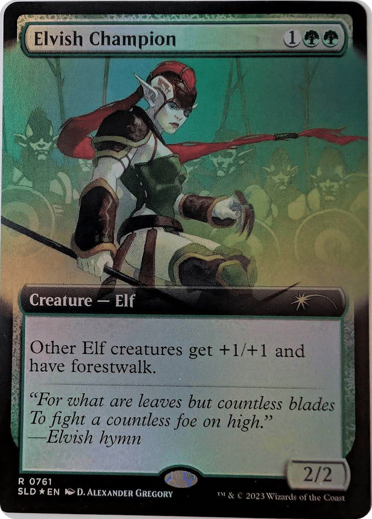 Elvish Champion (Extended Art) (-761) [Secret Lair Drop Series]