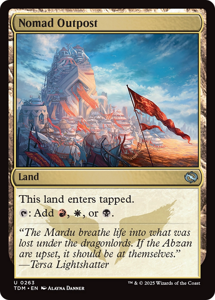 Nomad Outpost (263) [Tarkir: Dragonstorm]  Foil