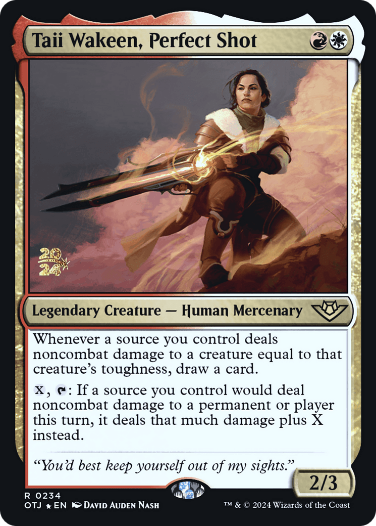 Taii Wakeen, Perfect Shot [Outlaws of Thunder Junction Prerelease Promos]