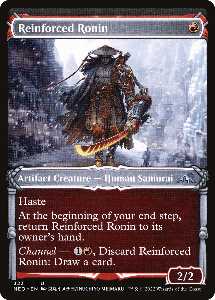 Reinforced Ronin (Showcase Samurai) [Kamigawa: Neon Dynasty] Foil