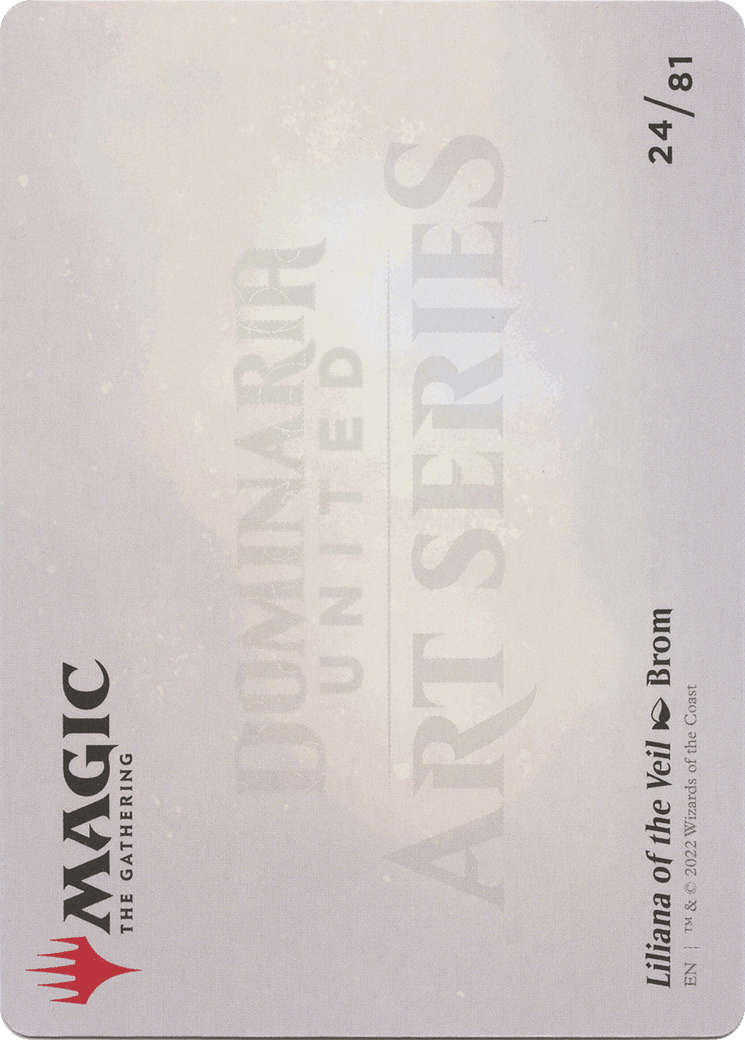 Liliana of the Veil // Liliana of the Veil (ADMU-024) - Dominaria United Art Series (Borderless) Foil