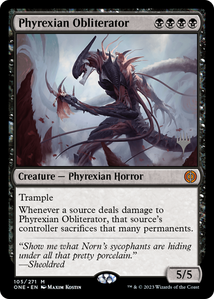 Phyrexian Obliterator (Promo Pack) [Phyrexia: All Will Be One Promos] Foil