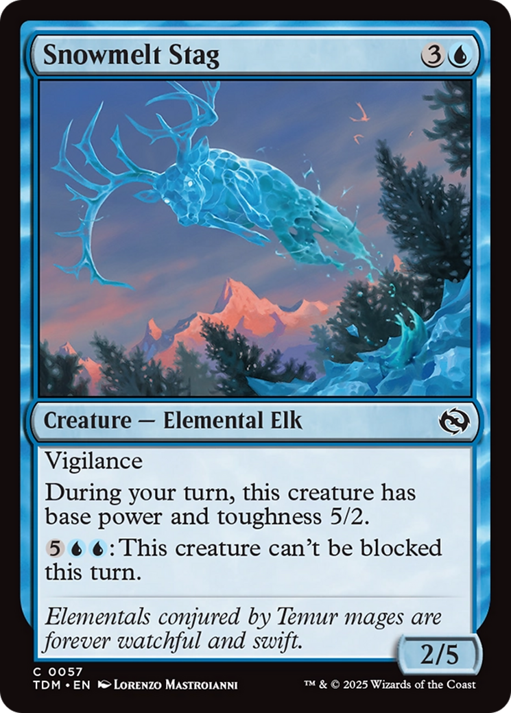 Snowmelt Stag (057) [Tarkir: Dragonstorm]  Foil
