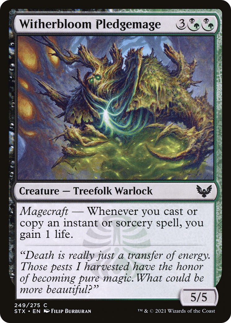 Witherbloom Pledgemage [Strixhaven: School of Mages] Foil
