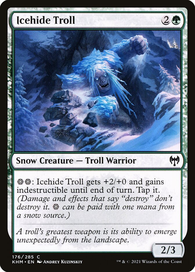 Icehide Troll 176/285 (Kaldheim) 