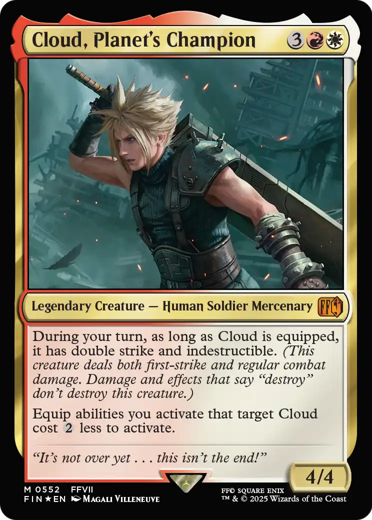 Cloud. Planet's Champion (552) [Universes Beyond: FINAL FANTASY]  Foil