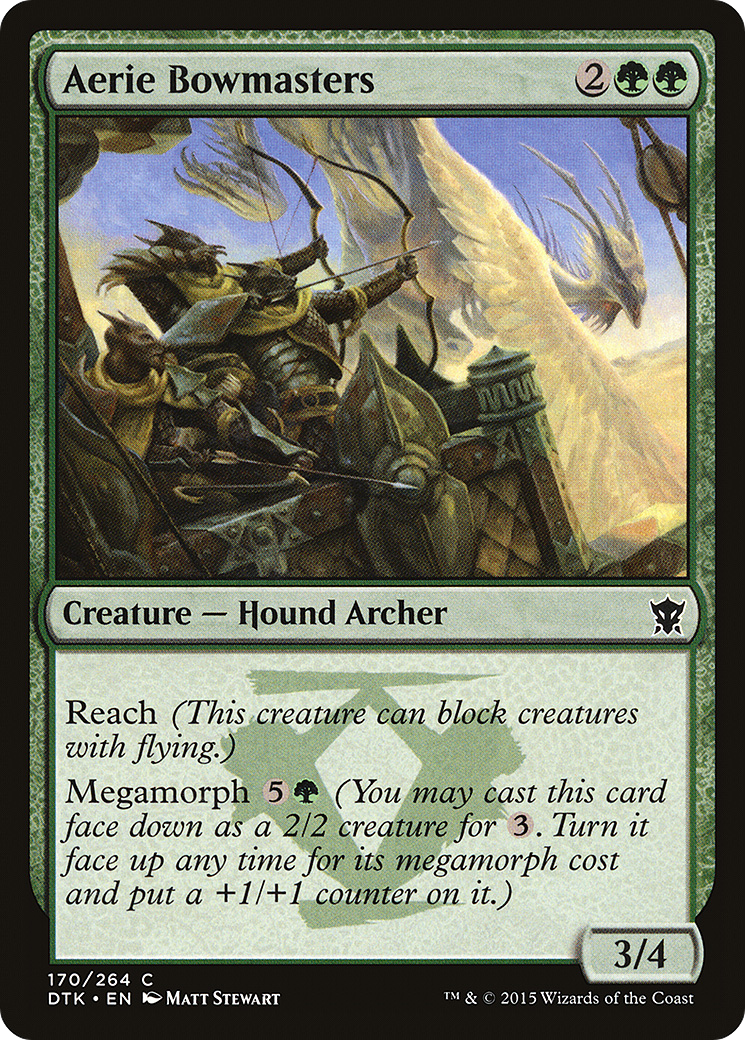 Aerie Bowmasters [Dragons of Tarkir] Foil