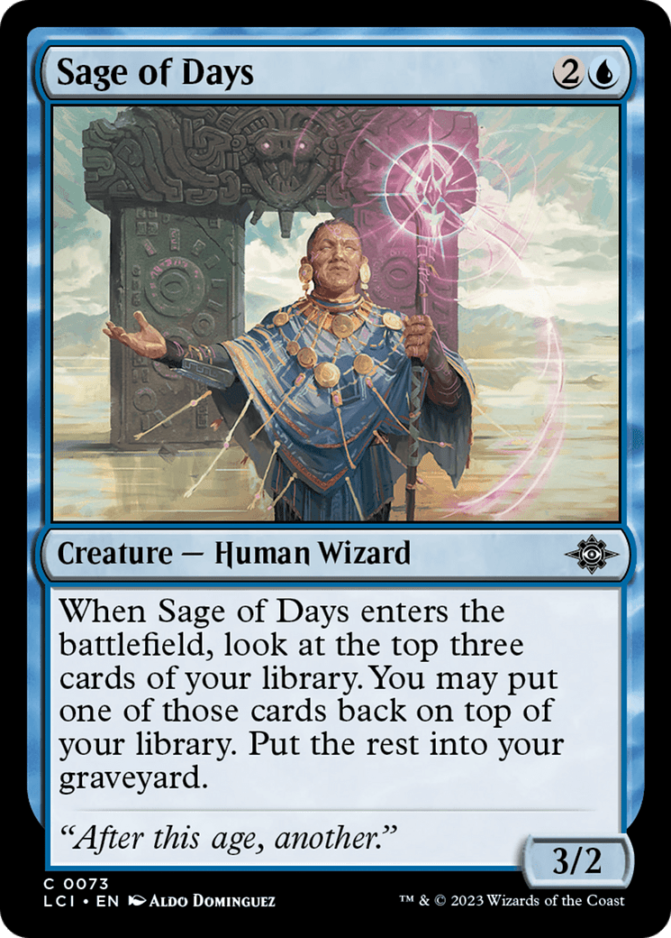 Sage of Days [The Lost Caverns of Ixalan] Foil