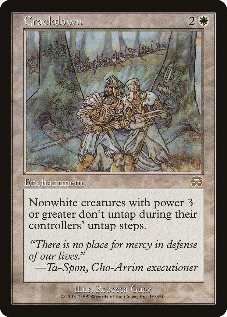 Crackdown [Mercadian Masques] Foil
