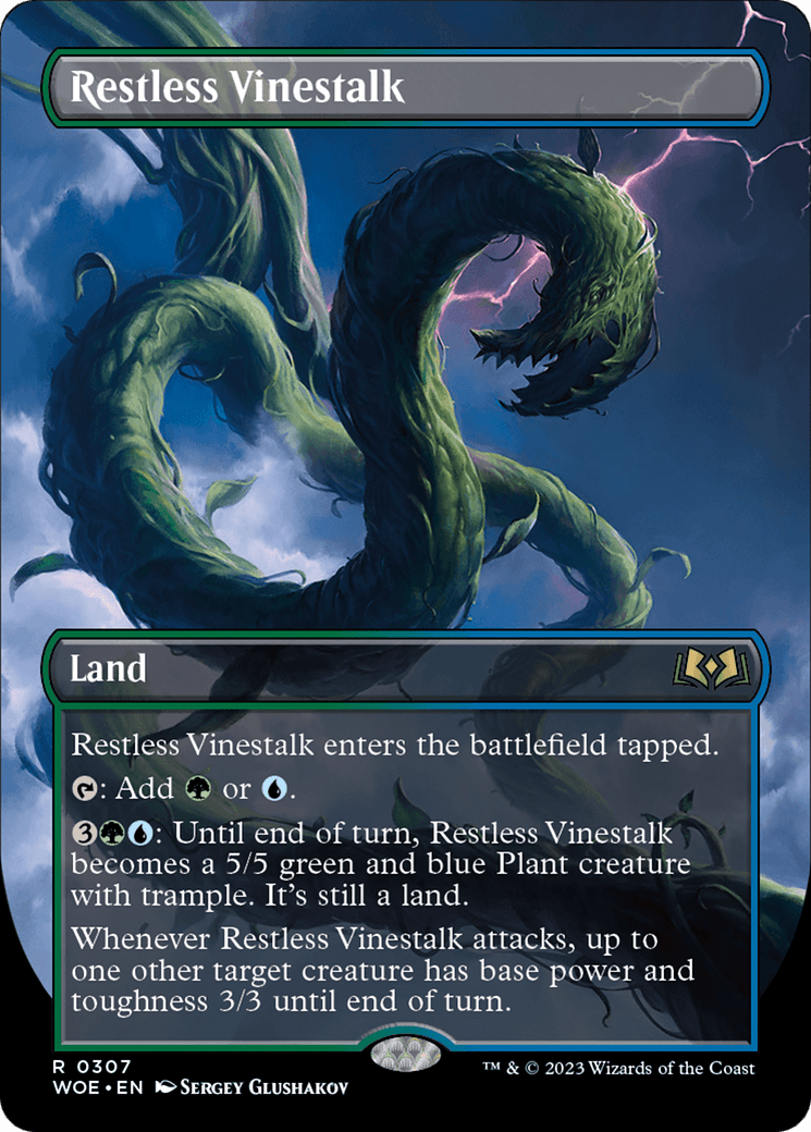 Restless Vinestalk (Borderless) [Wilds of Eldraine]