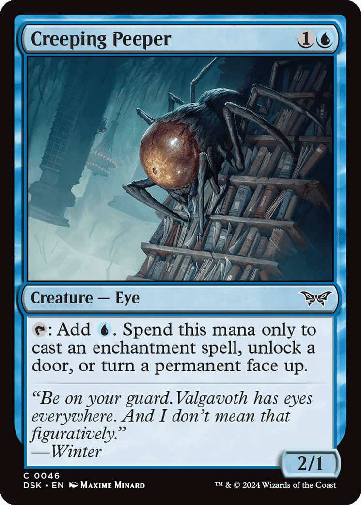 Creeping Peeper [Duskmourn: House of Horror] Foil