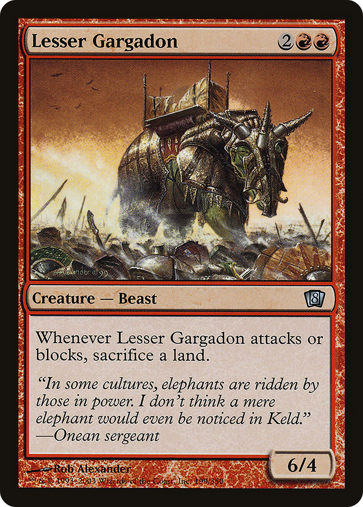 Lesser Gargadon [Eighth Edition] Foil