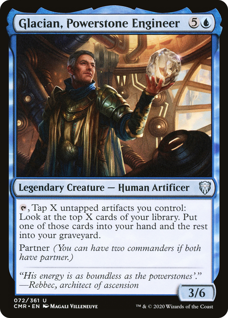 Glacian, Powerstone Engineer [Commander Legends] Foil