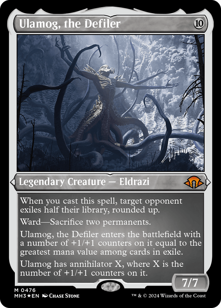 Ulamog, the Defiler (MH3-476) - Modern Horizons 3 Etched Foil