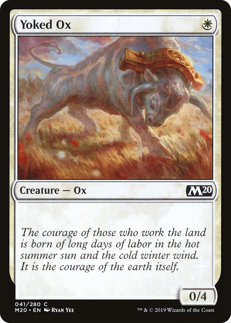 Yoked Ox [Core Set 2020] Foil