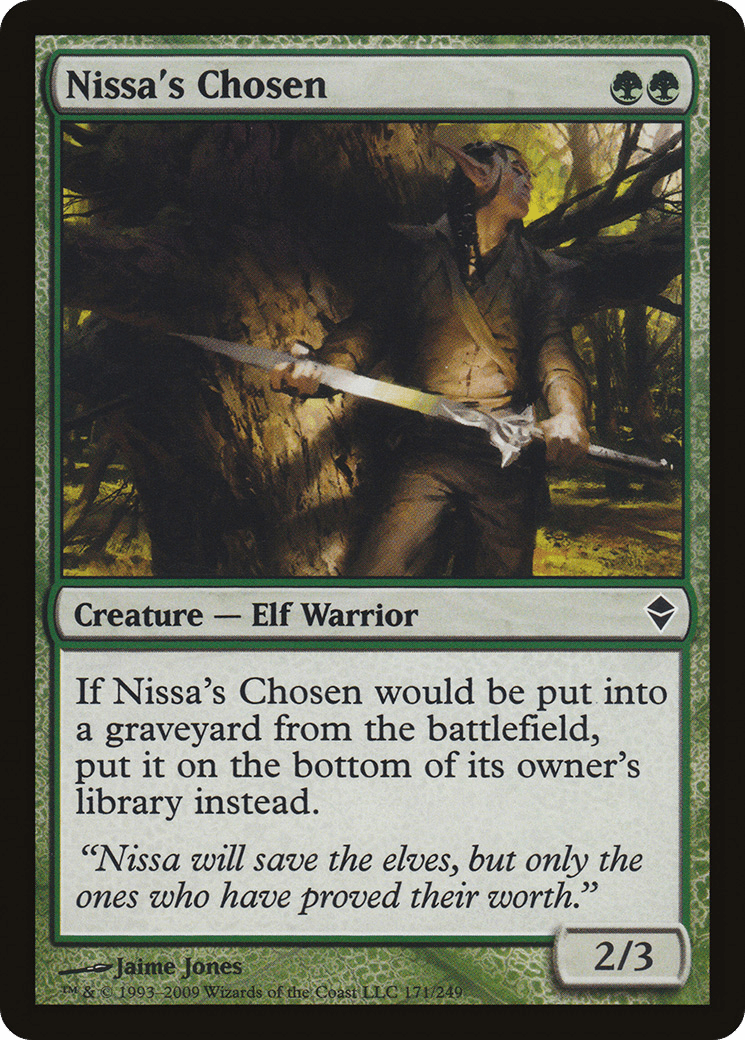 Nissa's Chosen [Zendikar] Foil