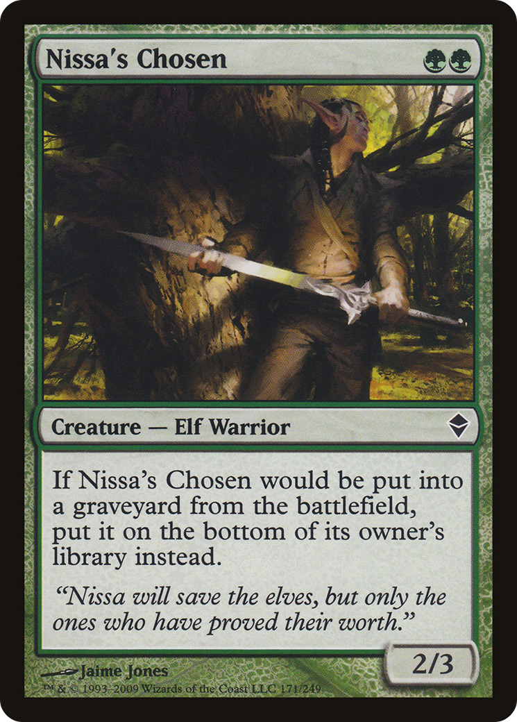 Nissa's Chosen [Zendikar] Foil