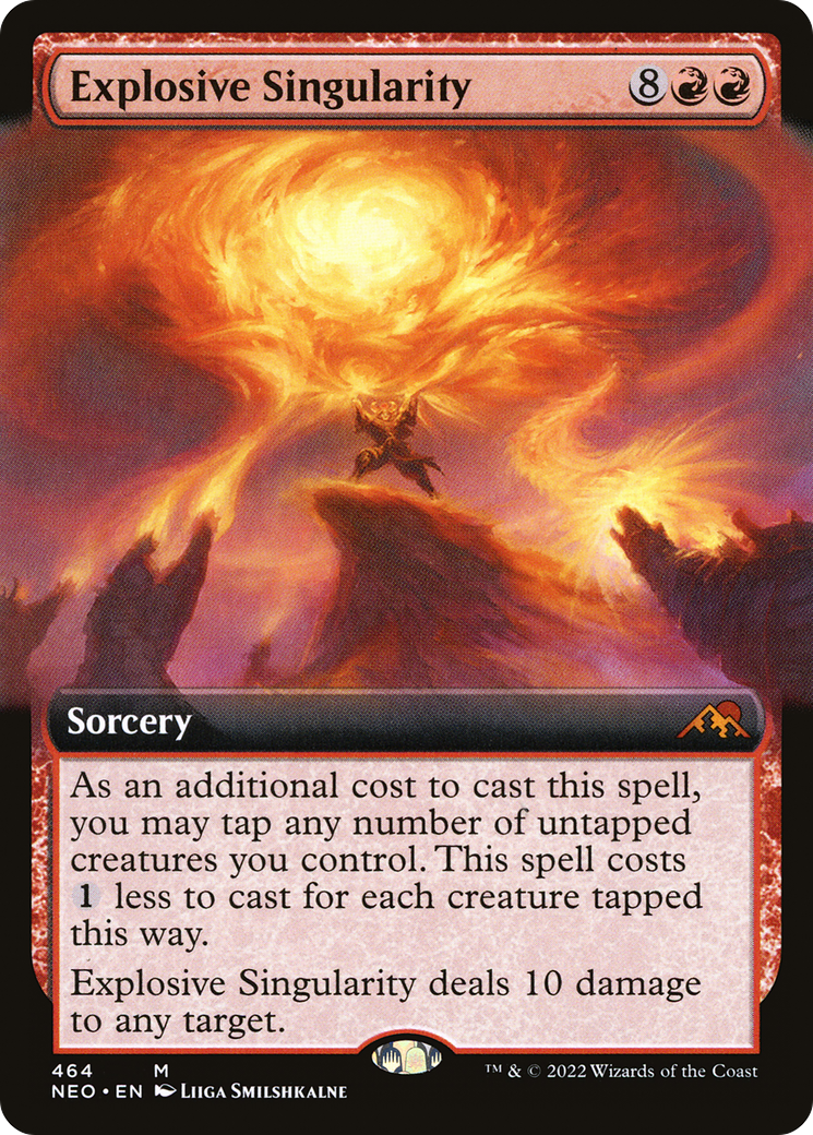Explosive Singularity (Extended Art) [Kamigawa: Neon Dynasty] Foil