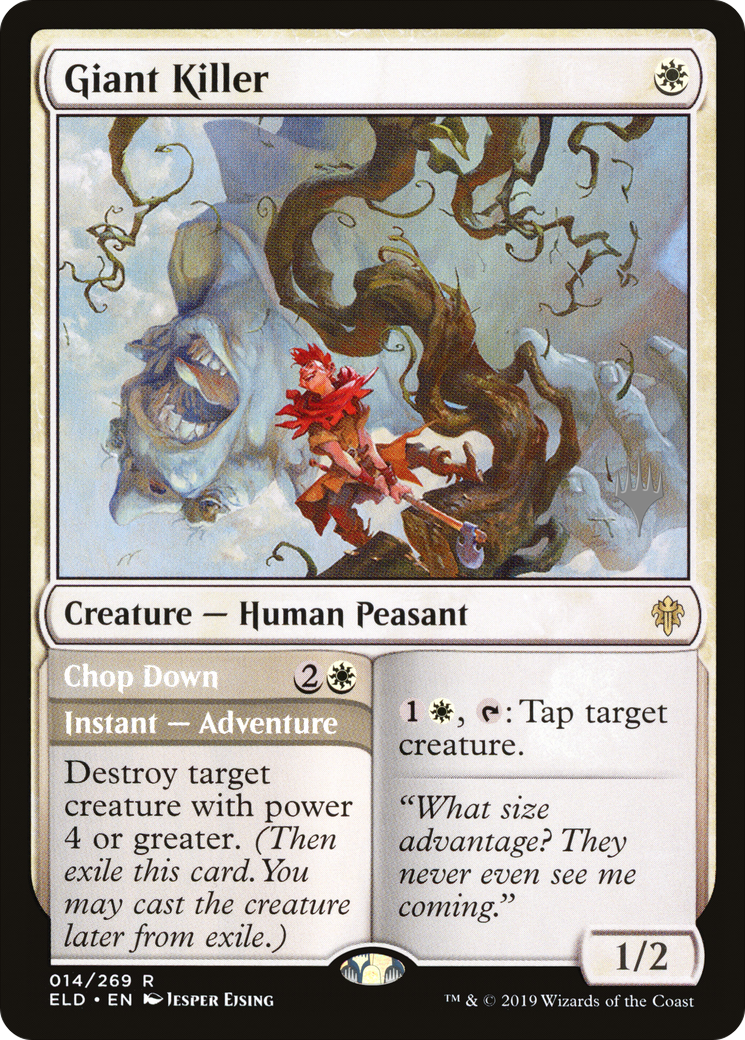 Giant Killer // Chop Down (Promo Pack) [Throne of Eldraine Promos] Foil