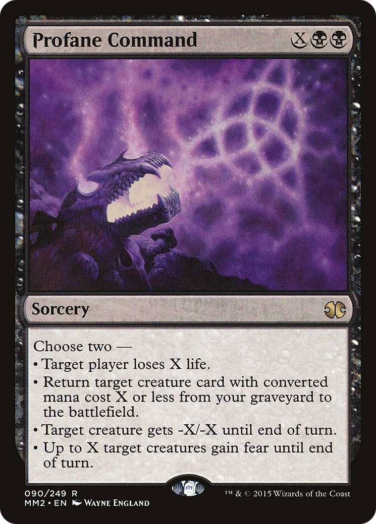 Profane Command [Modern Masters 2015] Foil