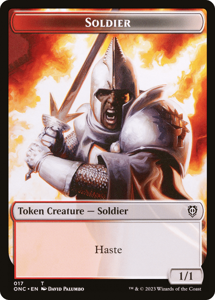 Soldier (TONC-017) - Phyrexia: All Will Be One Commander Tokens