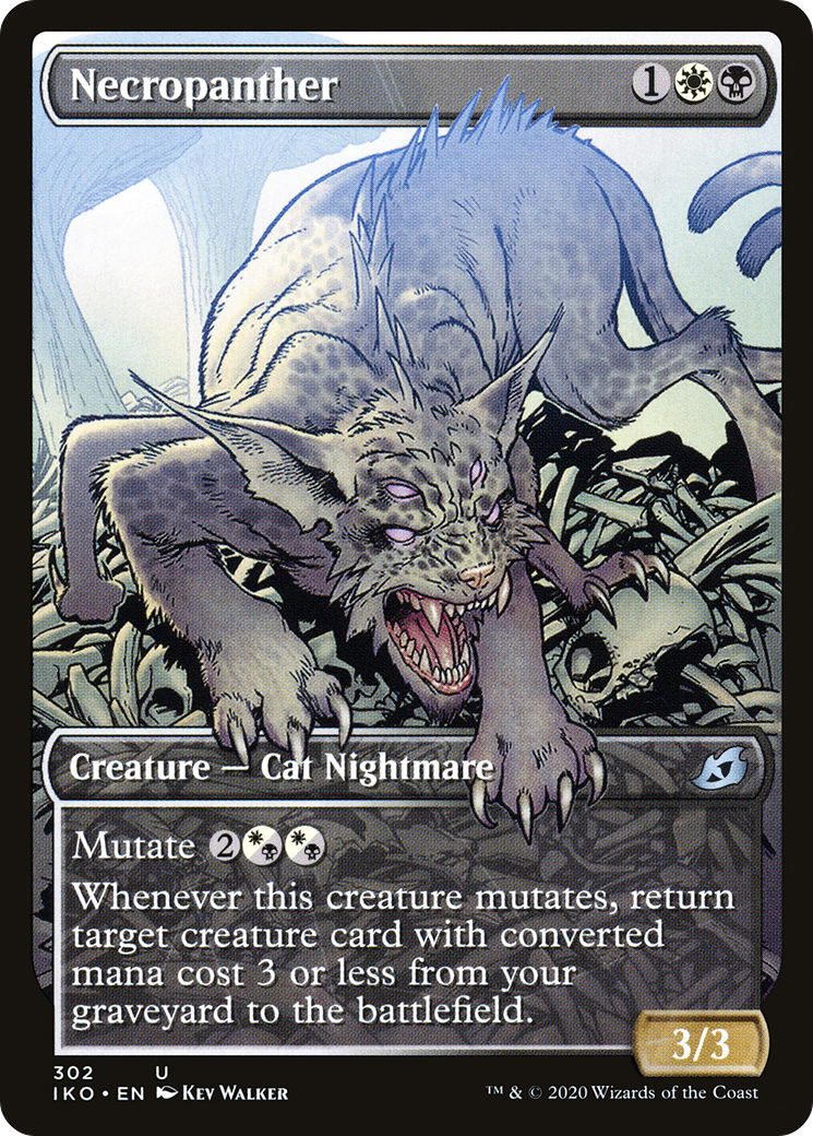 Necropanther (Showcase) [Ikoria: Lair of Behemoths] Foil