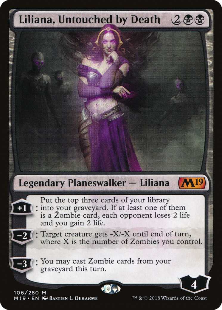 Liliana, Untouched by Death [Core Set 2019] Foil