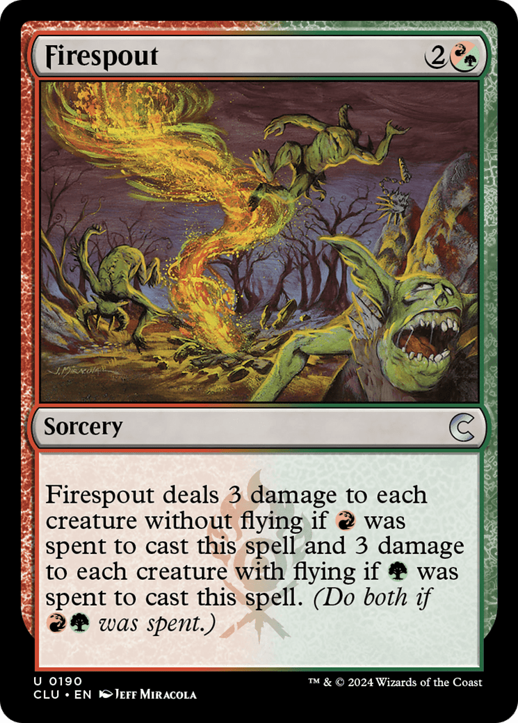 Firespout (190) [Ravnica: Clue Edition]  Foil