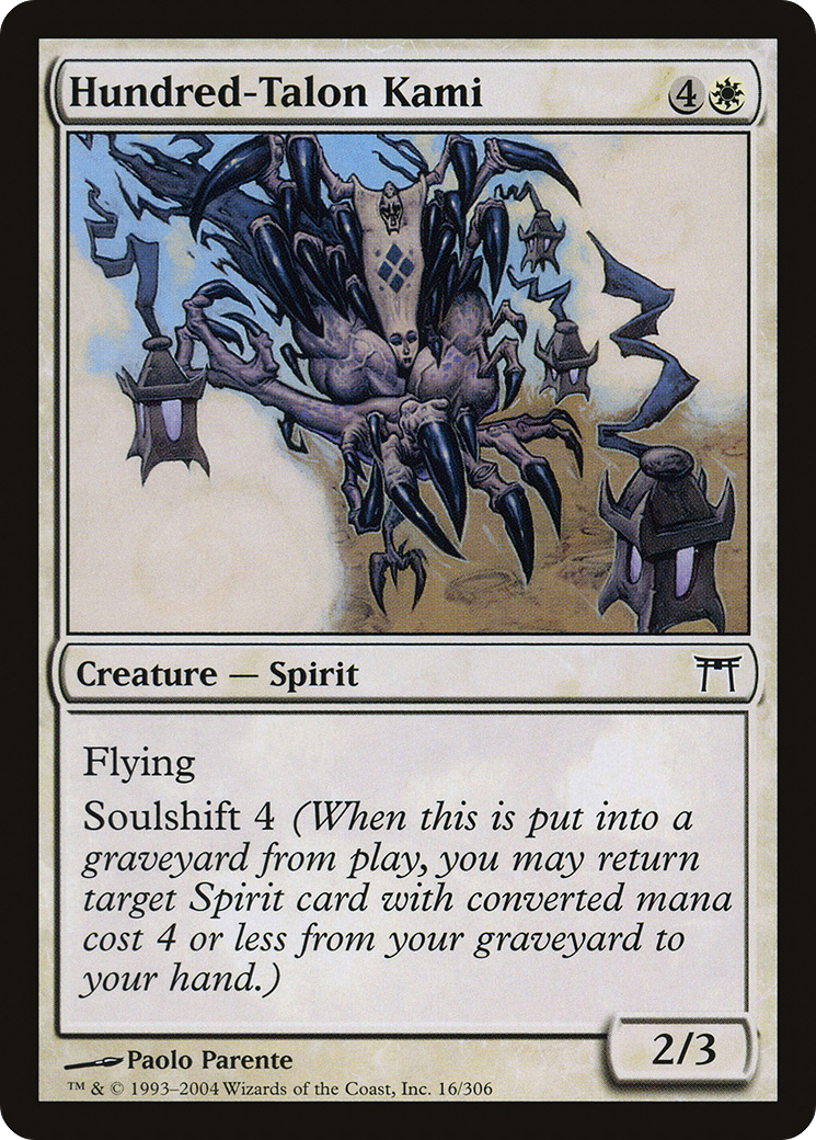 Hundred-Talon Kami [Champions of Kamigawa]